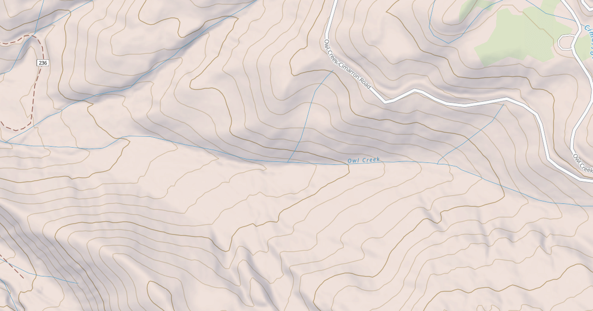 Map preview of Old Owl Creek