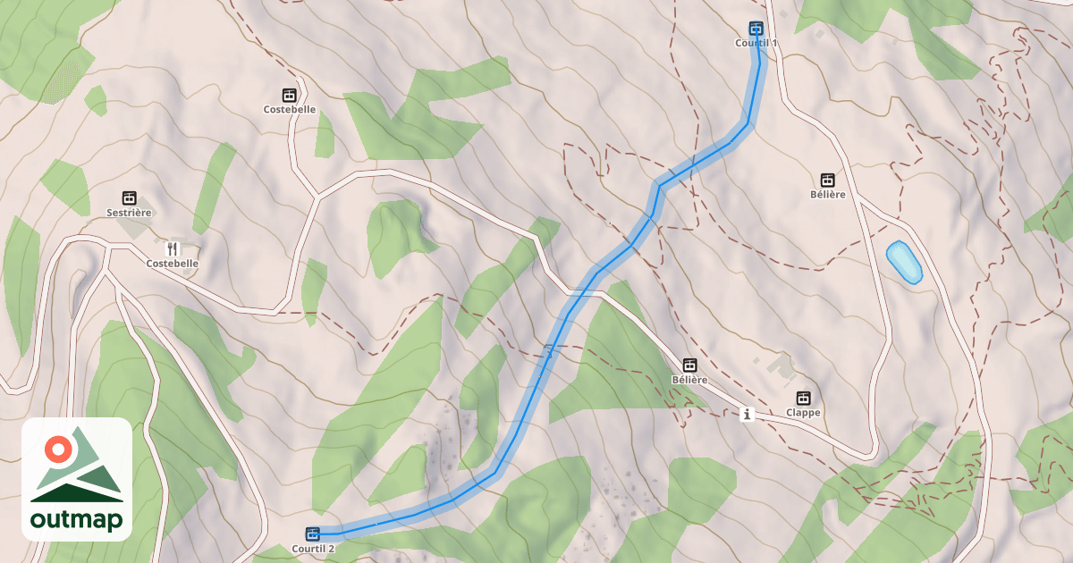 Map of Combe Air France