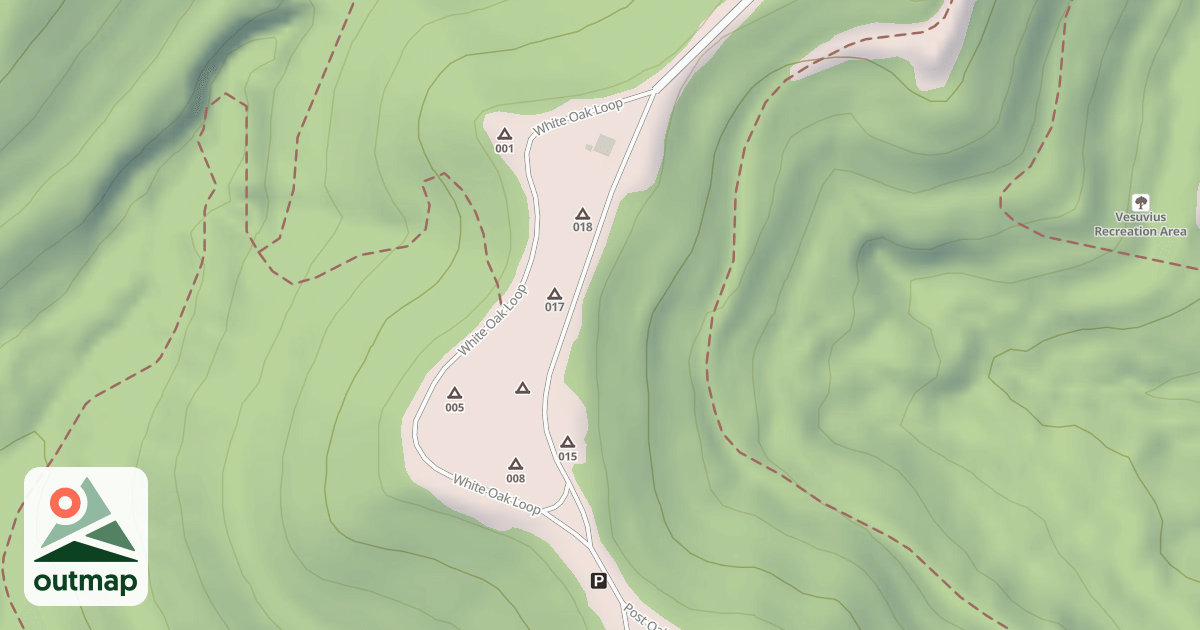 Map of IR OAK HILL SPUR A