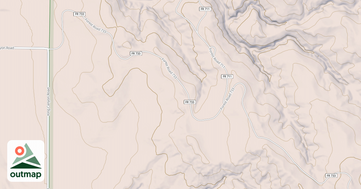 Map of LITTLE WOLF WEST