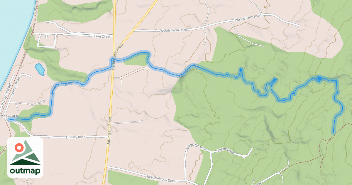 Map of Brown's Sap Run