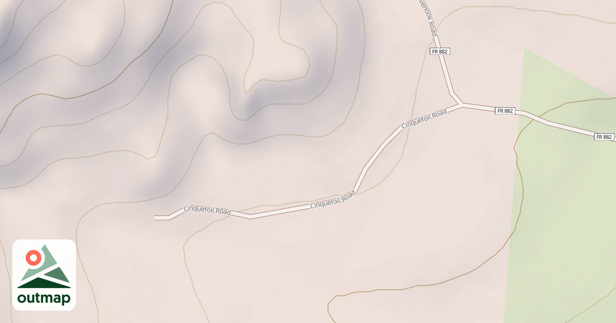 Map of CINQUEFOIL