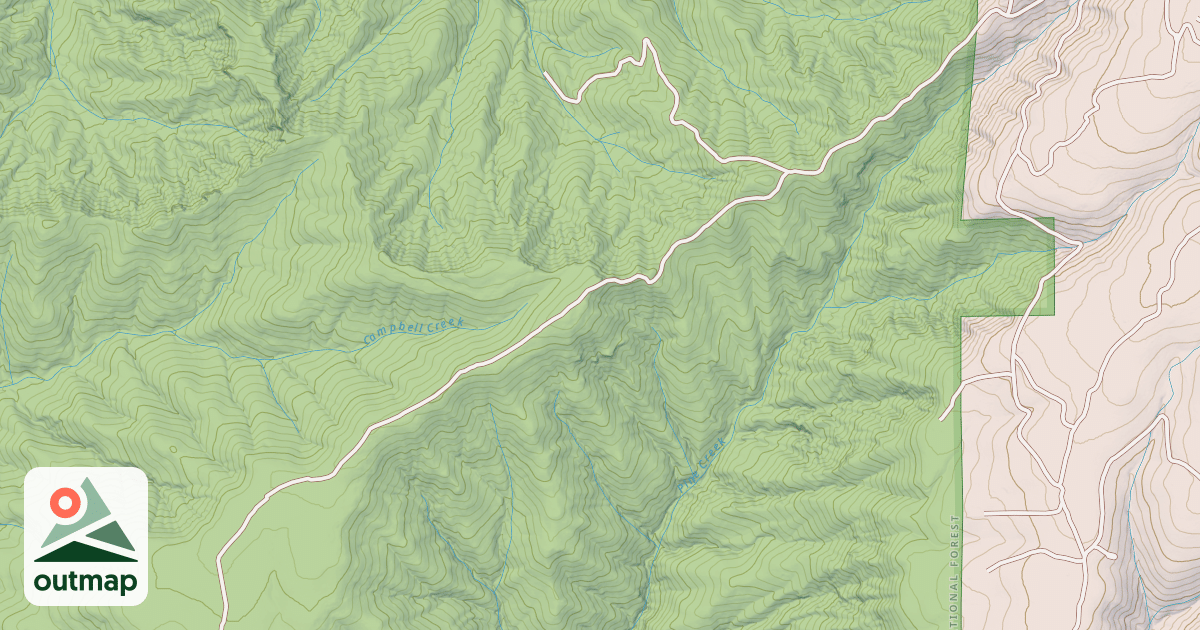 Map of CAMPBELL RIDGE