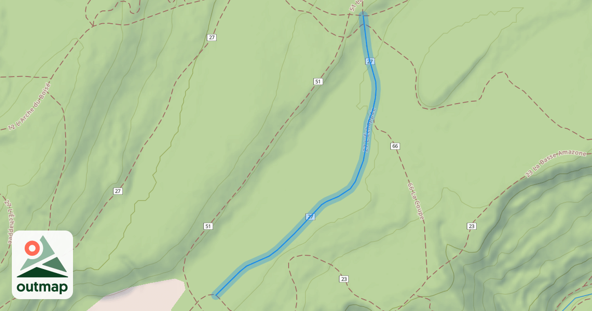 Map of 27 L'Échappée