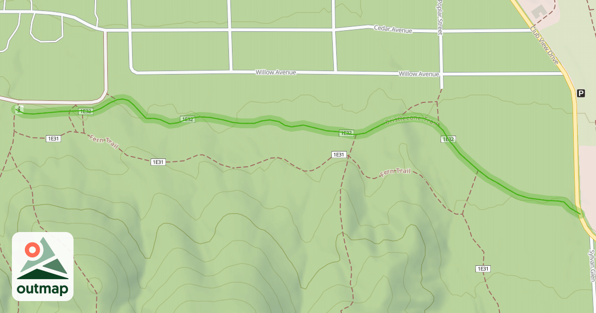 Map of Bristlecone Trail