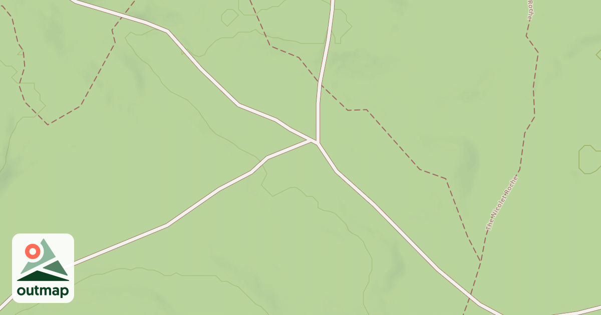 Map of Snowmobile Trail Lkln Langlade