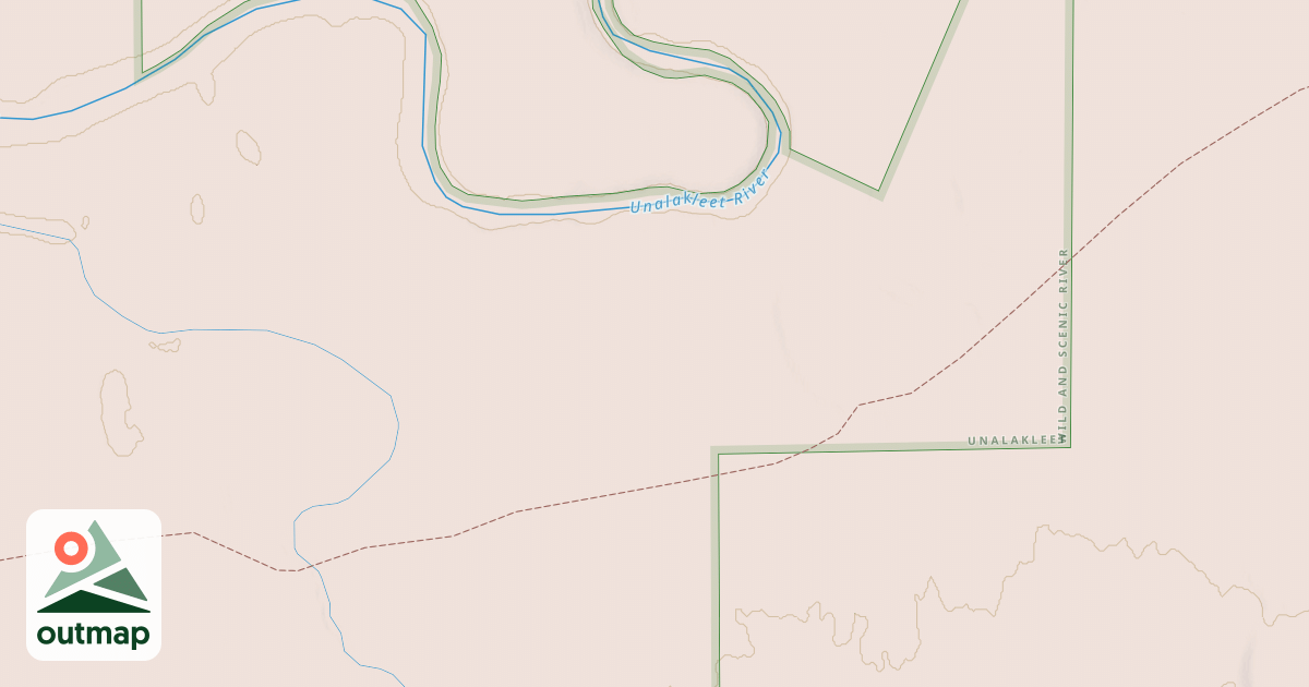 Map of Willow to Nome Winter Trail