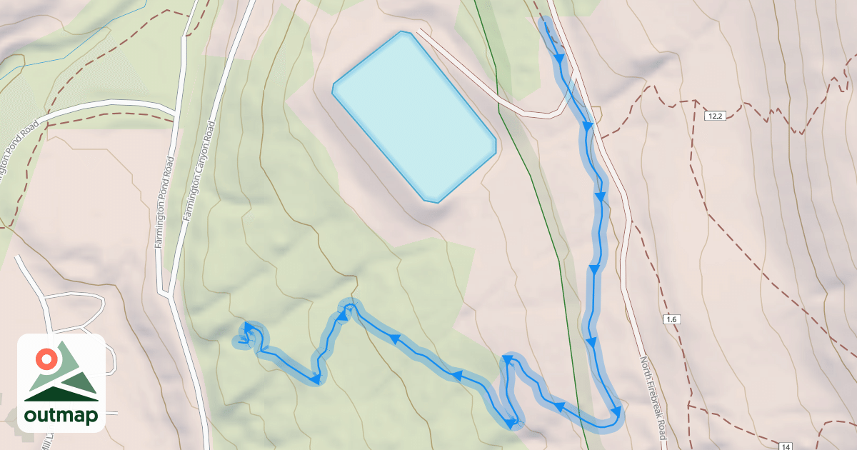 Map of Dirt Coaster Trail