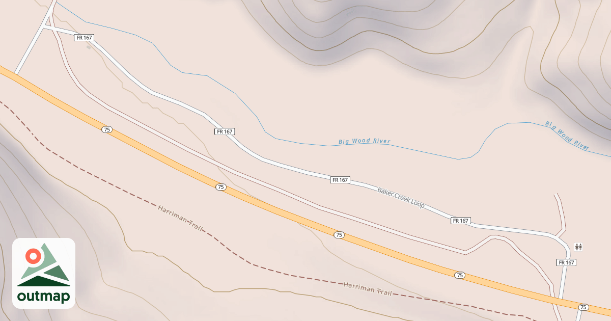 Map of BAKER CREEK PULLOUT