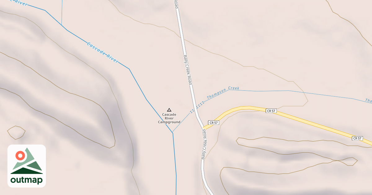 Map of CASCADE RIVER PICNIC GROUND