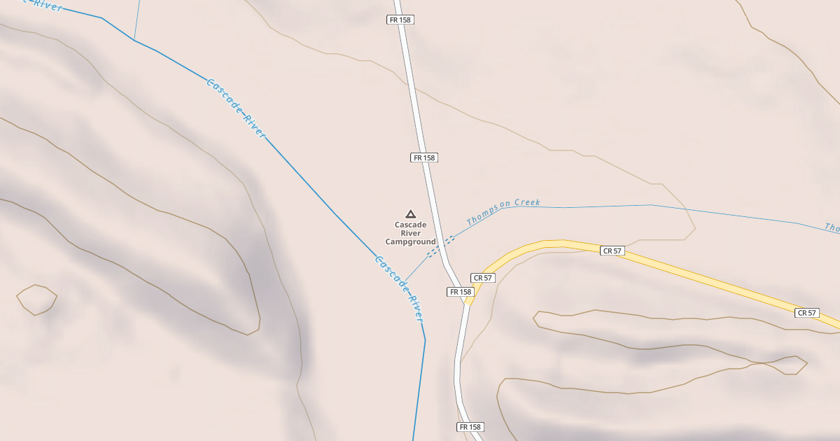 Map preview of CASCADE RIVER PICNIC GROUND