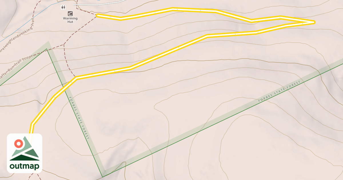 Map of Shaffer Run Trail Loop