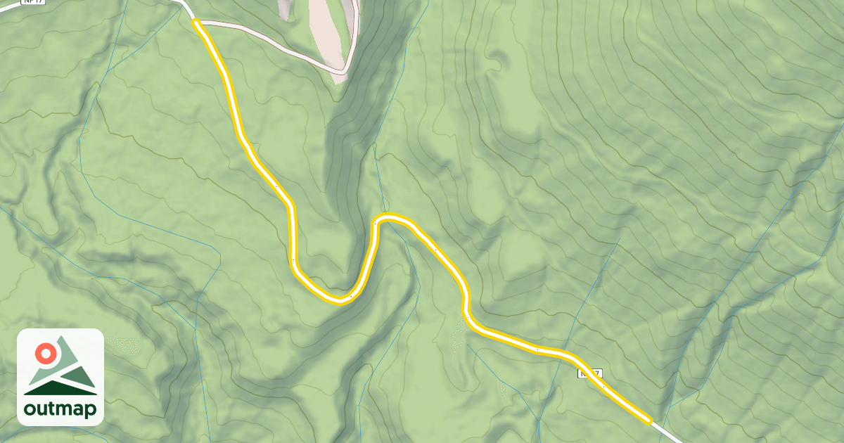 Map of Finney-Cumberland Road