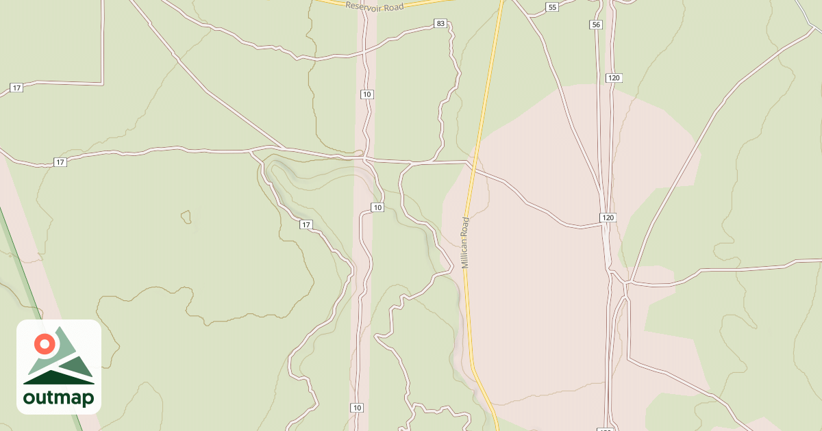 Map of Millican Plateau Tr 83