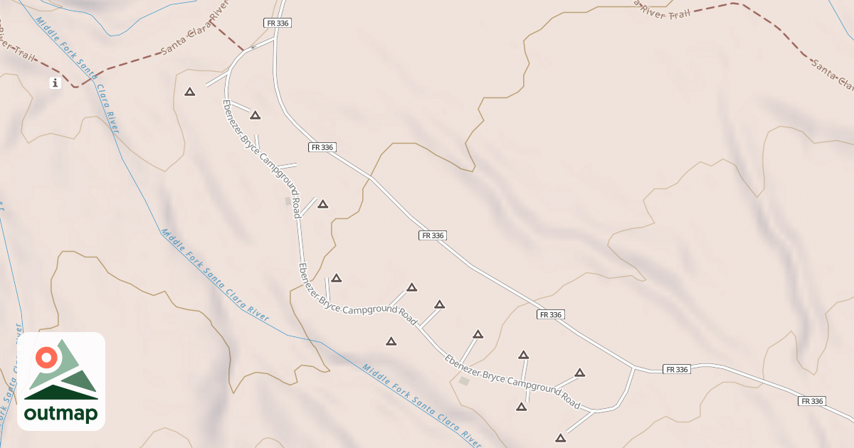 Map of EBENEZER BRYCE CG