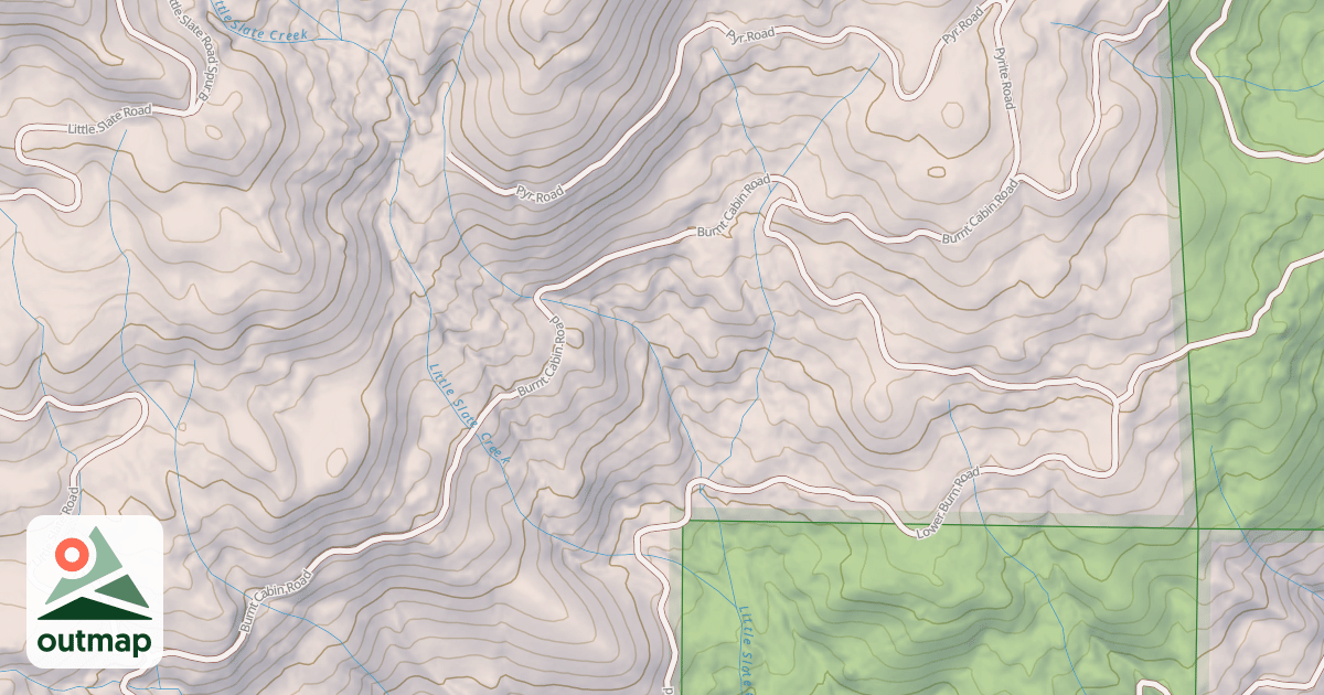 Map of BURNT CABIN