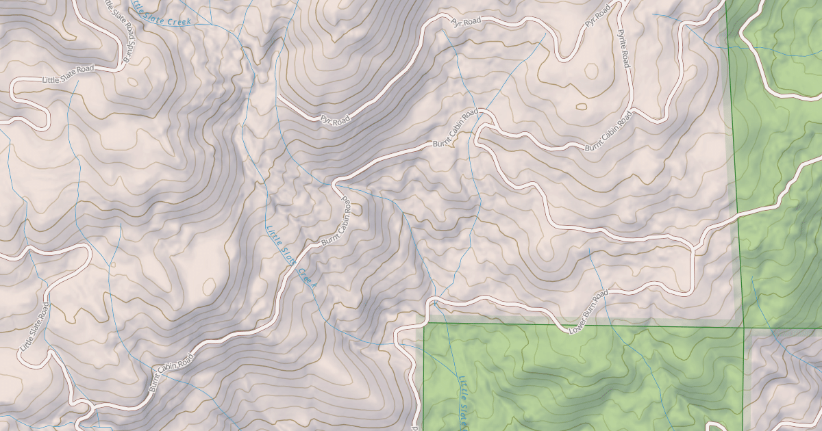 Map preview of BURNT CABIN