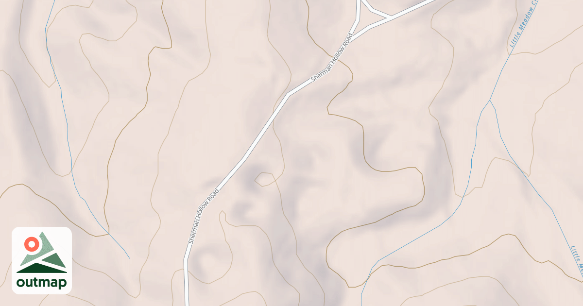 Map of MILL ROCK HOLLOW