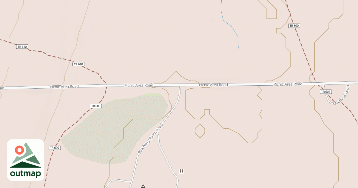 Map of BLUEBERRY PATCH ROAD