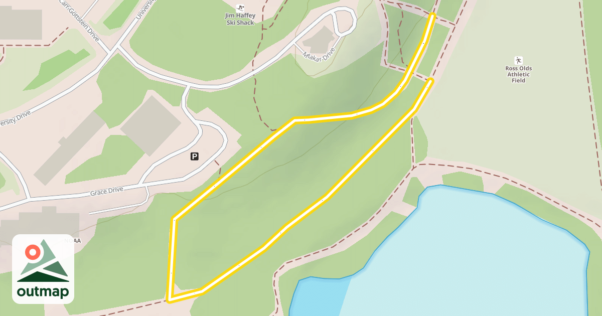 Map of APU Ski Trail
