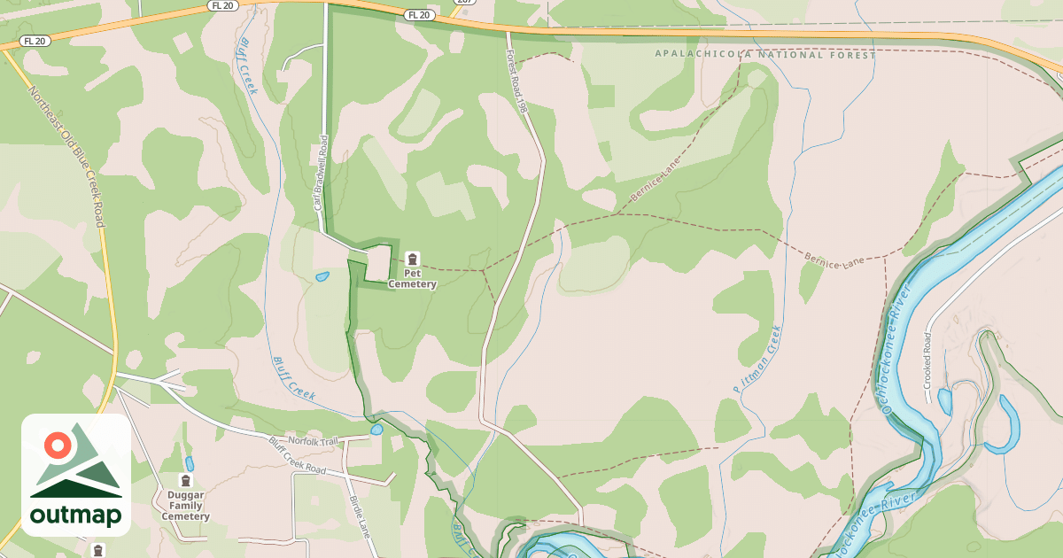 Map of BRADWELL GAME FARM