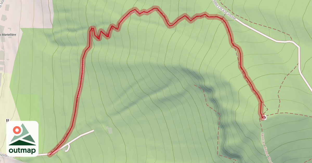 Map of Sentier de la Martelière