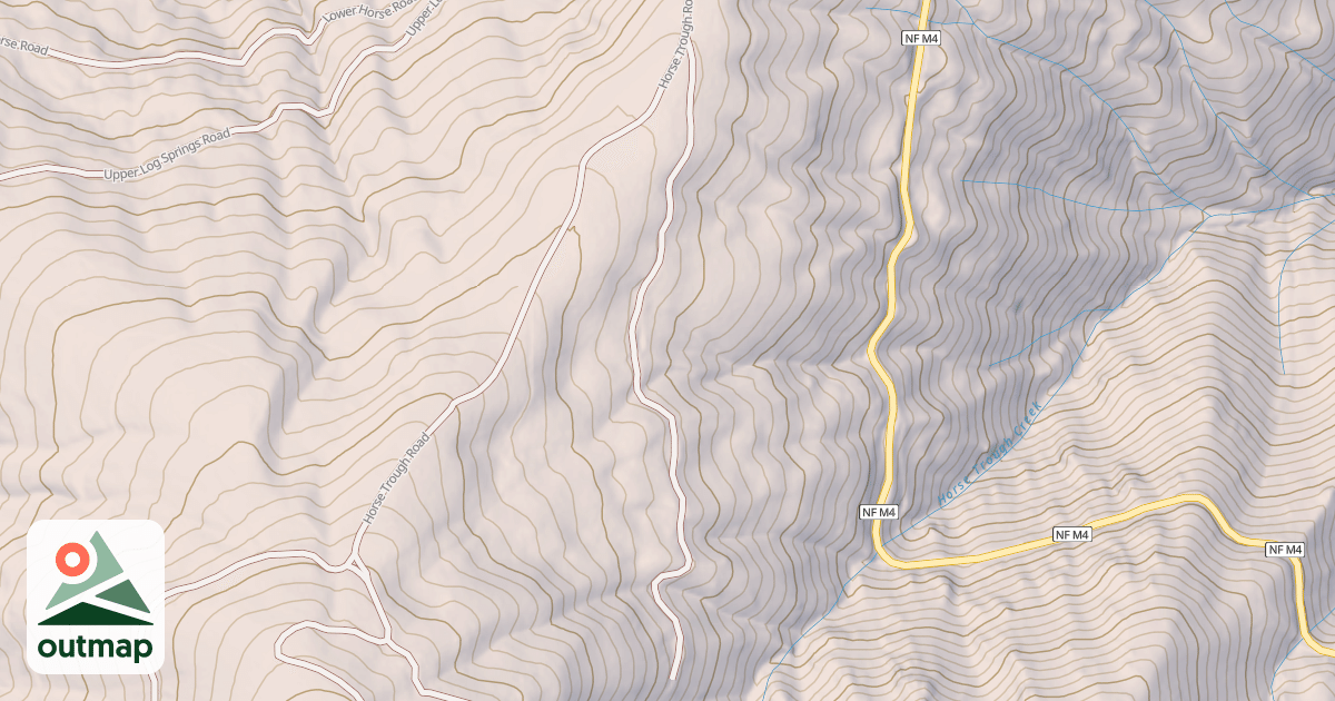 Map of HORSE TROUGH SPUR B
