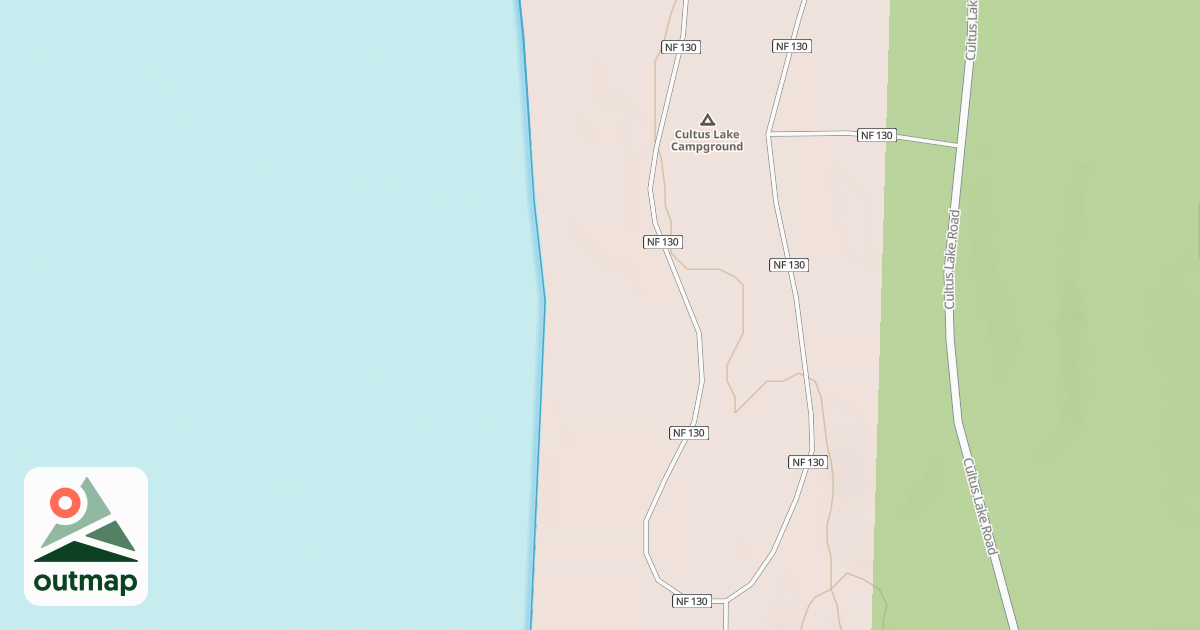 Map of CULTUS LAKE BOATING