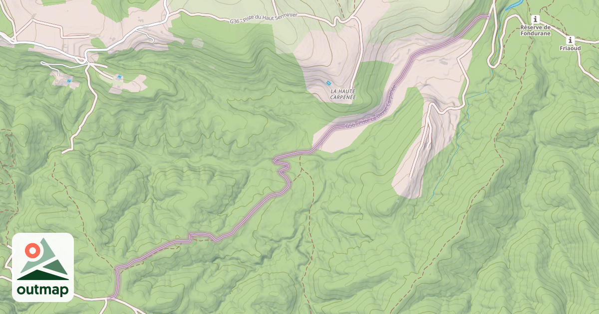Map of G56 - Piste La Basse Carpenée