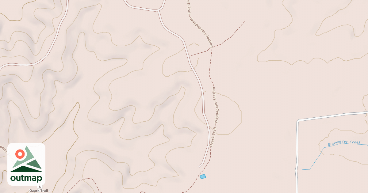 Map of BLUE WATER