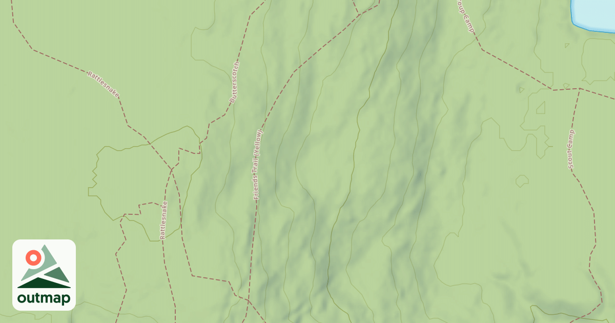 Map of Friends' Trail (Yellow)