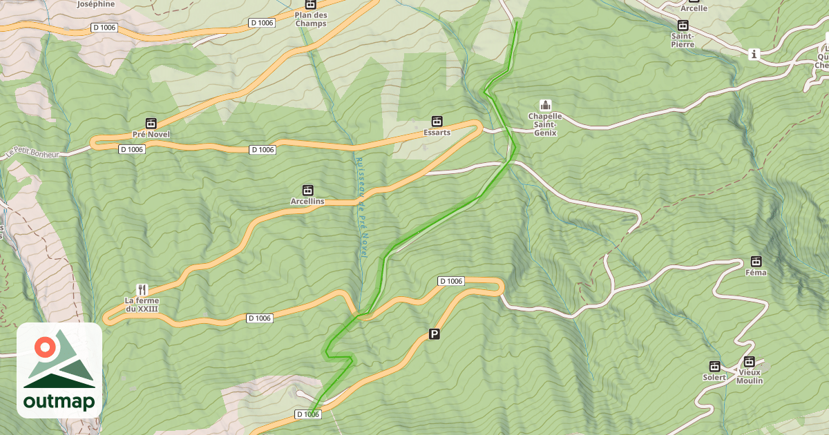 Map of Chamois