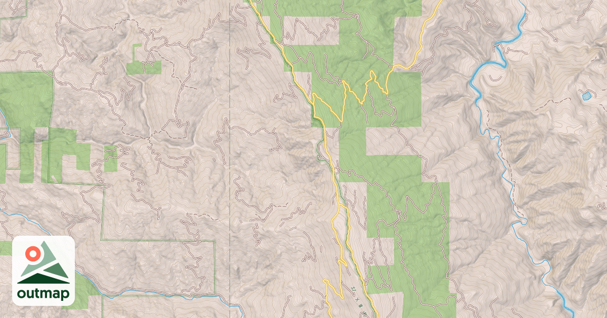 Map of BERRY SUMMIT-MAD RIVER