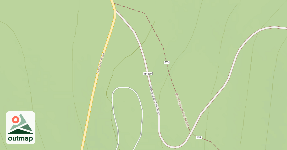 Map of LOST LAKE BUTTE (S102L)
