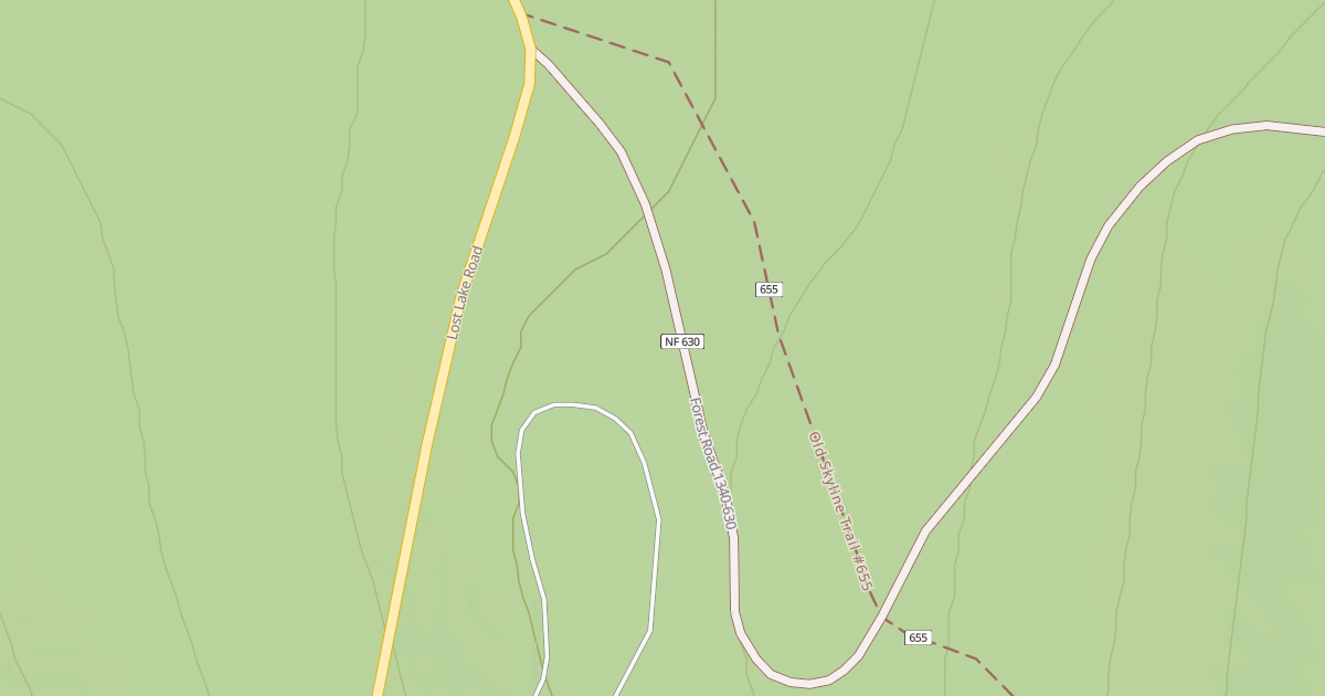 Map preview of LOST LAKE BUTTE (S102L)