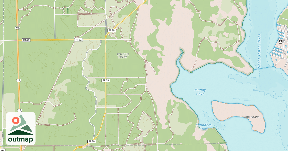 Map of ST. JOHNS