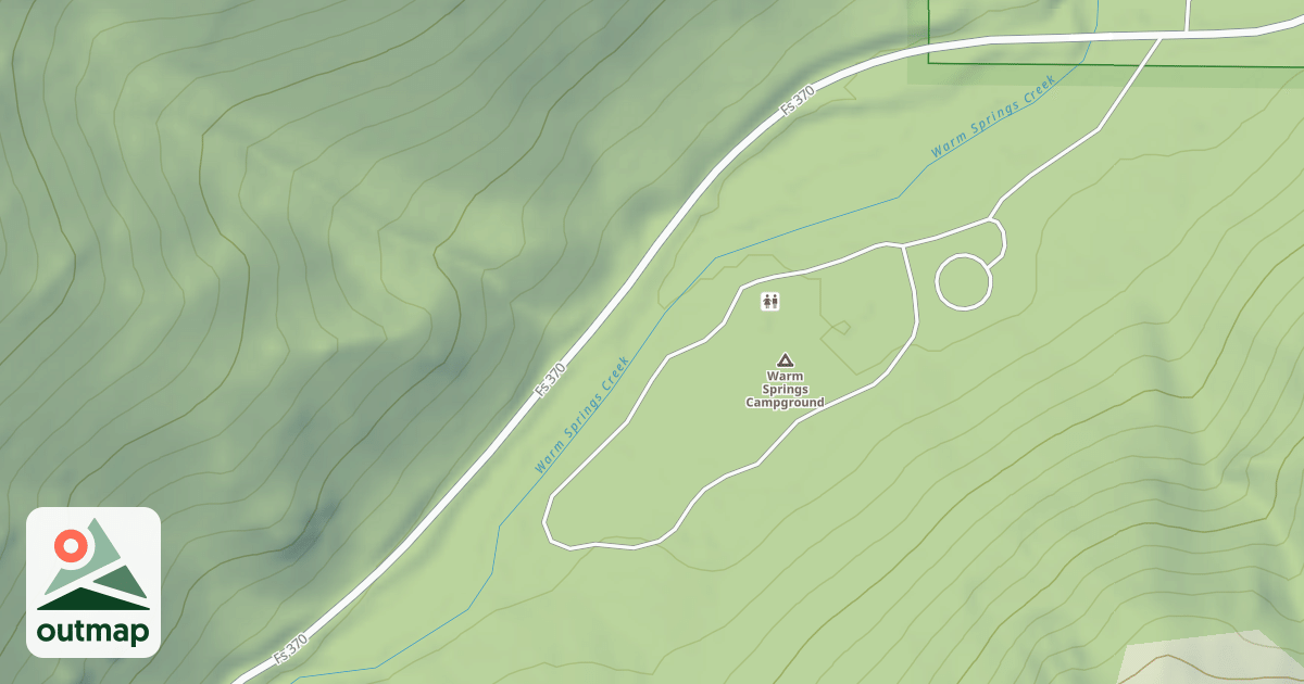 Map of (FDR) WARM SPRINGS-LAIRD