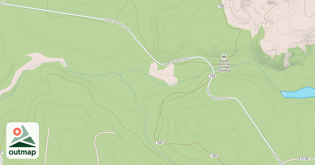 Map of Brown Mountain Snomo