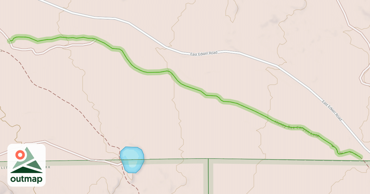 Map of Honey Bee Canyon Loop