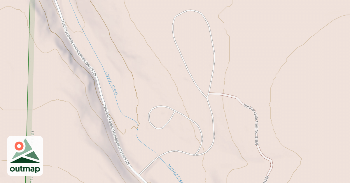 Map of FRAZIER CAMPGROUND
