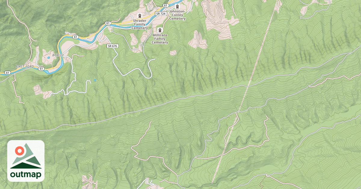 Map of WOLF CREEK MTN.