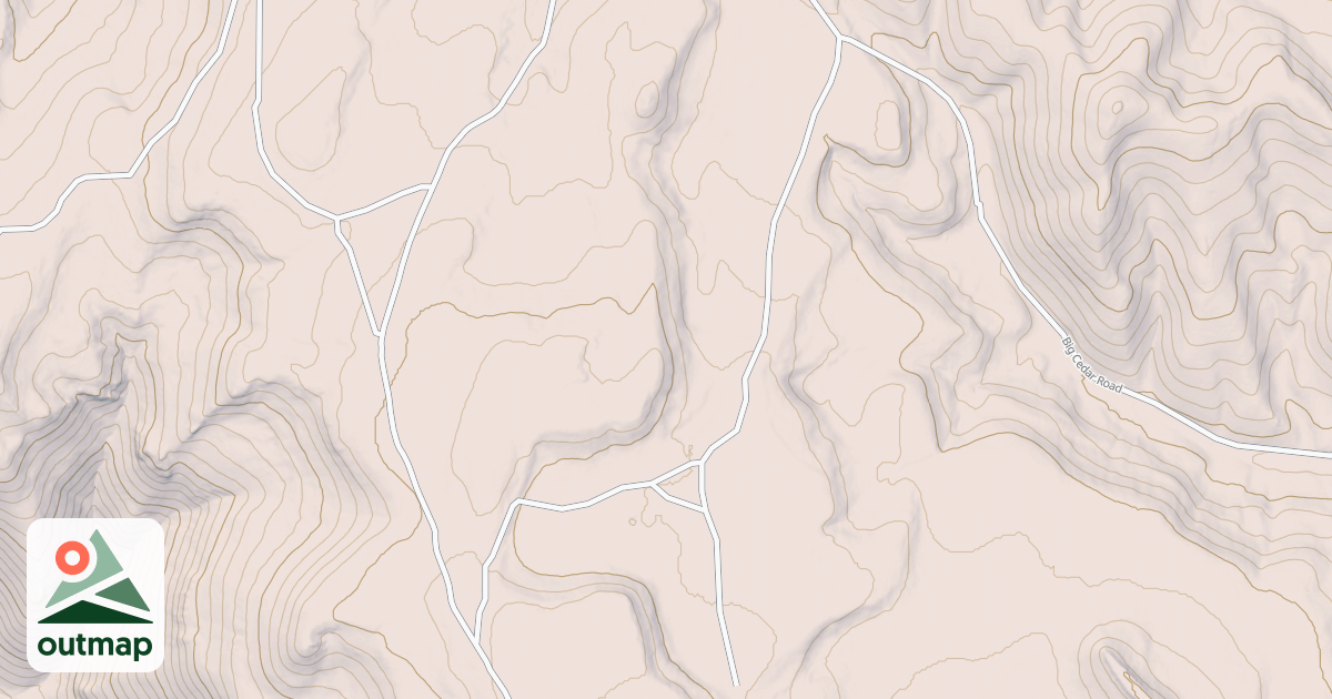Map of BIG CEDAR SPUR A