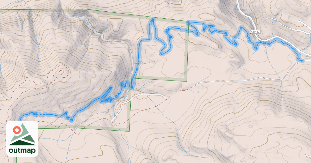 Map of Northside Access Trail
