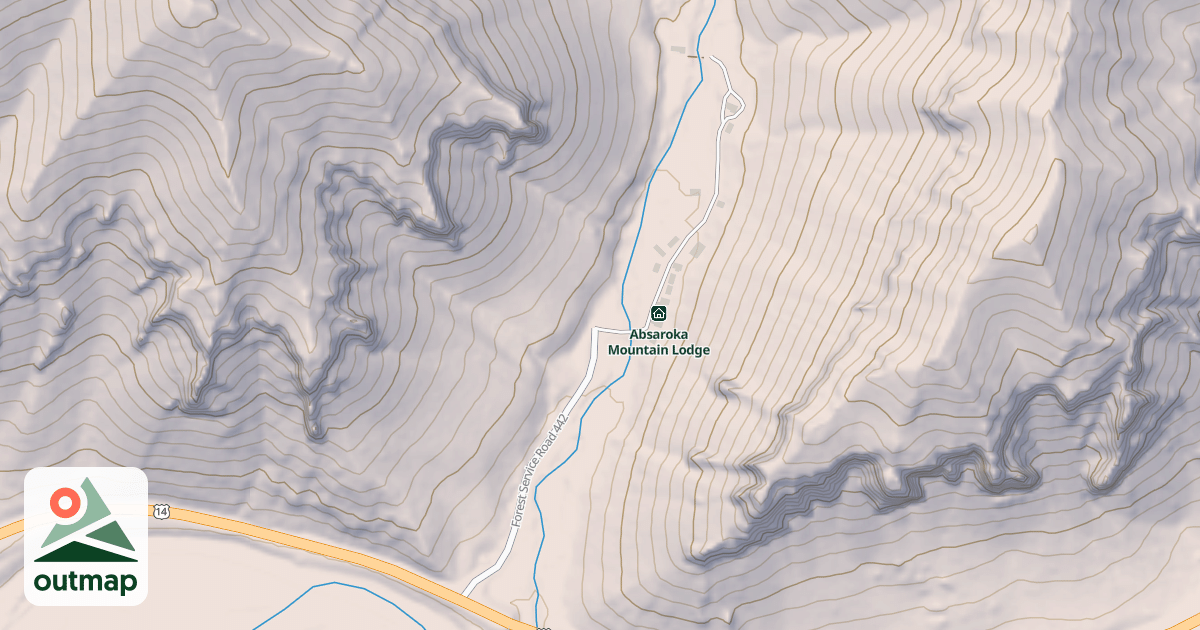 Map of ABSAROKA LODGE