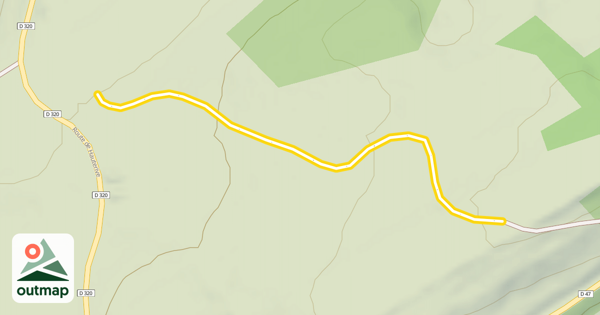 Map of Polka du Cerf - Descente vers liaison Malmaison