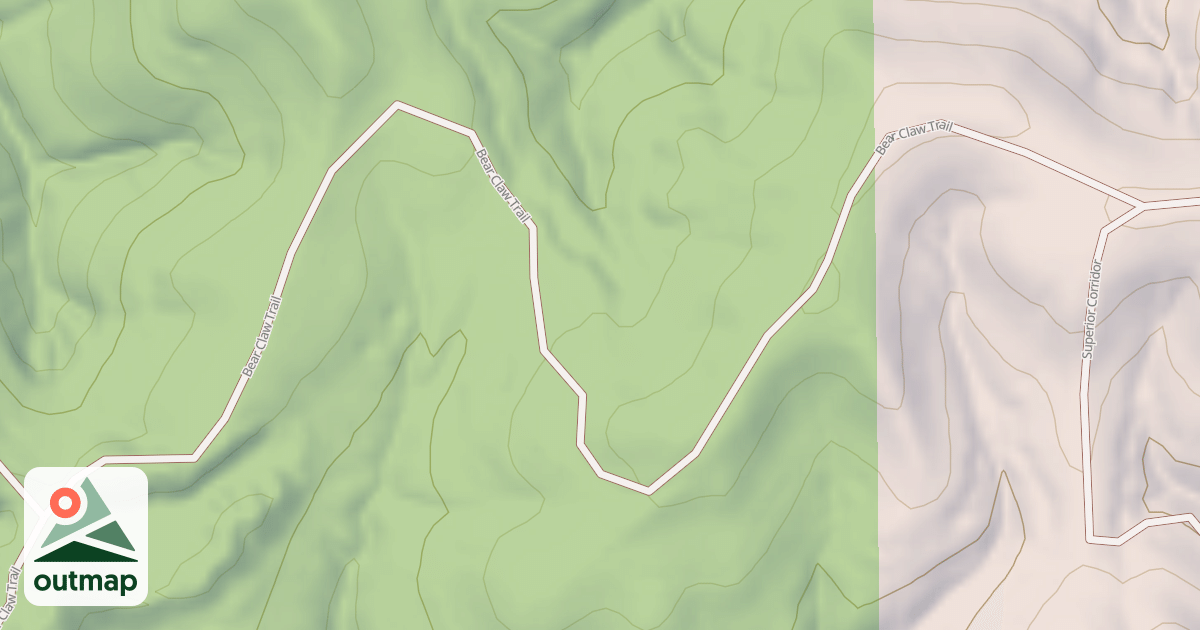 Map of Bear Claw Trail