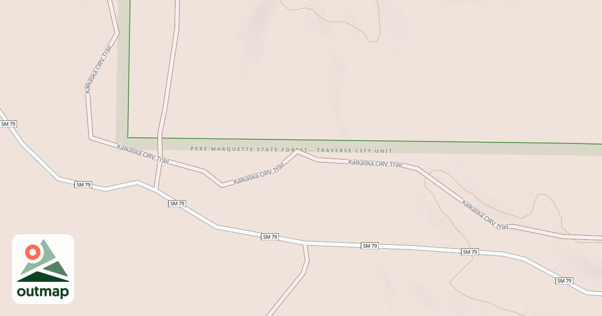 Map of Kalkaska Trail