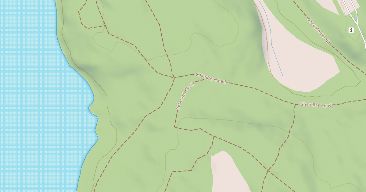 Map preview of Reservoir Trail