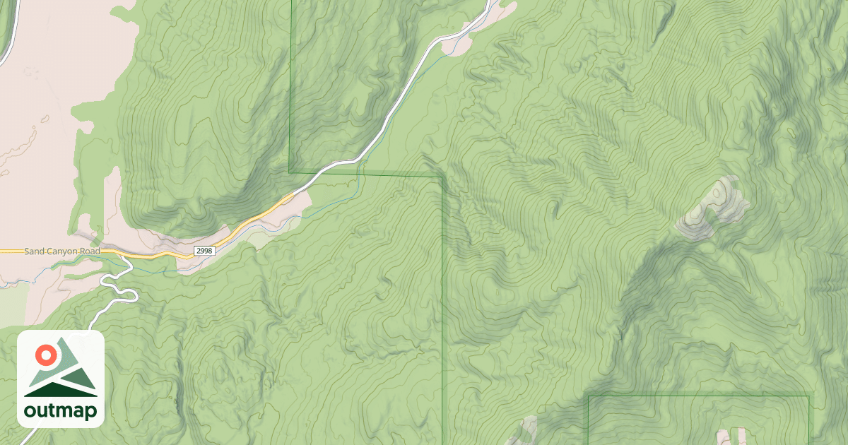 Map of MITCHELL MTN