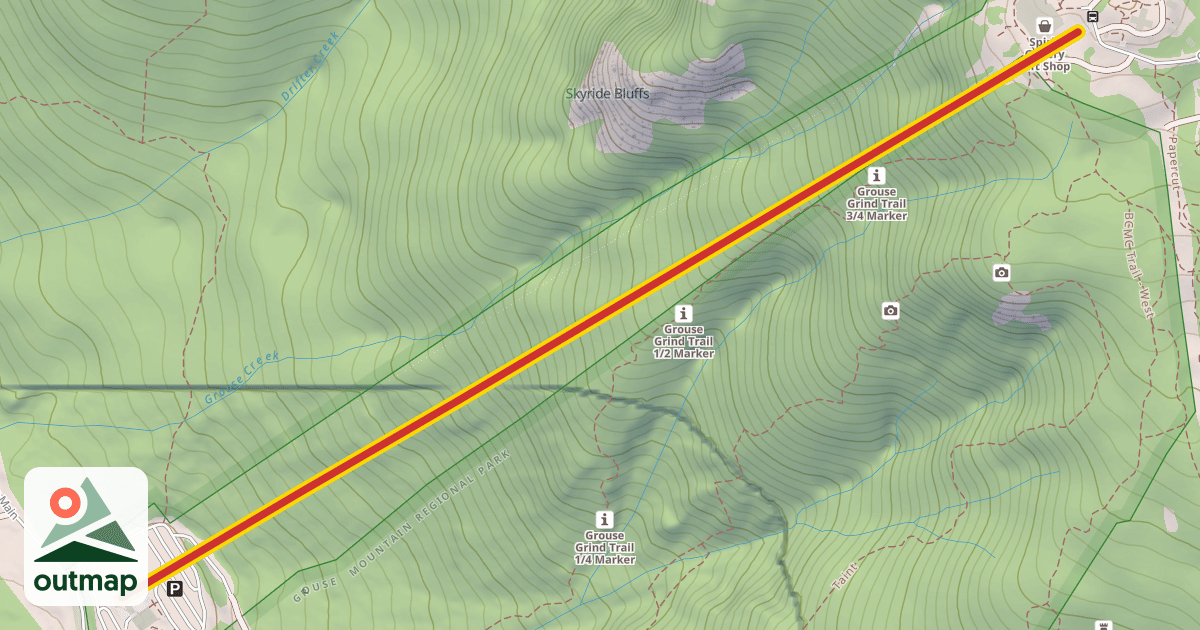 Map of Blue Grouse Gondola